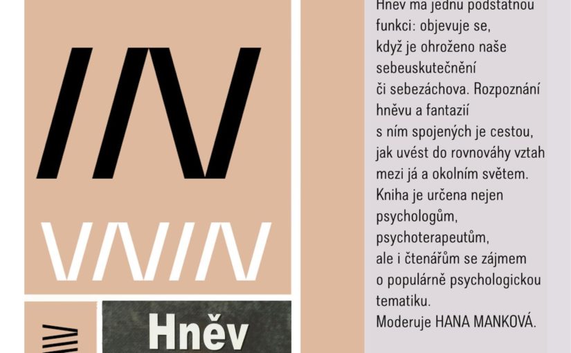 ČTENÁŘSKÝ KLUB: Verena Kast, Hněv a jeho smysl