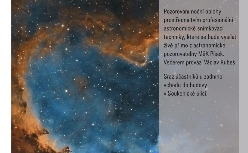 VĚŘEJNÉ POZOROVÁNÍ NOČNÍ OBLOHY