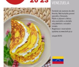 Tentokrát vás vezmeme do Jižní Ameriky. Naši kuchyňku provoní speciality z Venezuely. Přijďte si připravit s lektory něco exotického a obohaťte svůj jídelníček o netradiční recepty.  nutná rezervace, vstupné 80 Kč     