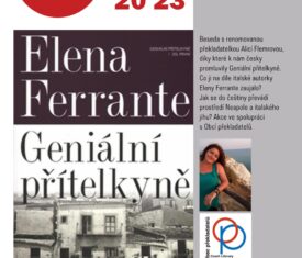 Beseda s renomovanou překladatelkou Alicí Flemrovou, díky které k nám česky promluvily Geniální přítelkyně. Co ji na díle italské autorky Eleny Ferrante zaujalo? Jak se do češtiny převádí prostředí Neapole a italského jihu? Akce ve spolupráci s Obcí překladatelů. / sál