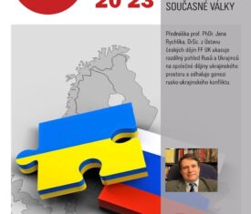 Přednáška prof. PhDr. Jana Rychlíka, DrSc. z Ústavu českých dějin FF UK ukazuje rozdílný pohled Rusů a Ukrajinců na společné dějiny ukrajinského prostoru a odhaluje genezi rusko-ukrajinského konfliktu. přednáškový sál