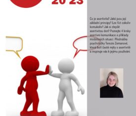 Co je asertivita? Jaké jsou její základní principy? Lze říct cokoliv komukoliv? Jak si zlepšit asertivitou den? Poznejte 4 kroky asertivní komunikace a příklady modelových situací. Přednáška psycholožky Terezie Zemanové, která boří časté mýty o asertivitě a naučí vás ji správně používat. Sál 
