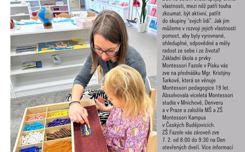 Jak podpořit potenciál dětství – principy Montessori 