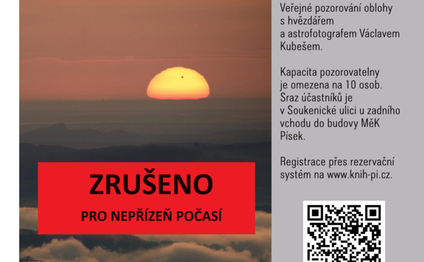 ZRUŠENO! Nebe nad knihovnou 
