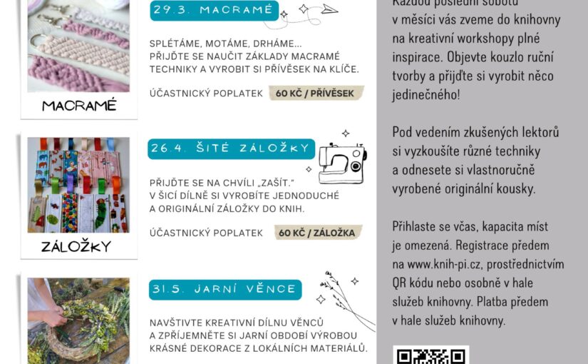 Sobotní workshop: Šité záložky 