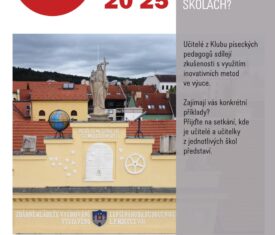 Učitelé z Klubu píseckých pedagogů sdílejí zkušenosti s využitím inovativních metod ve výuce. Zajímají vás konkrétní příklady? Přijďte na setkání, kde je učitelé a učitelky z jednotlivých škol představí. Sál 