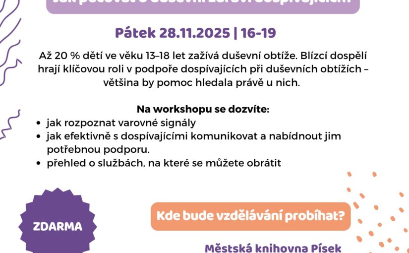 Dětské duševní zdraví & základy podpůrného rozhovoru 