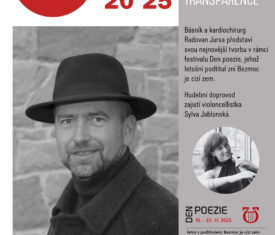 Básník a kardiochirurg Radovan Jursa představí svou nejnovější tvorbu v rámci festivalu Den poezie, jehož letošní podtitul zní Bezmoc je cizí zem. Hudební doprovod zajistí violoncellistka Sylva Jablonská. / sál 