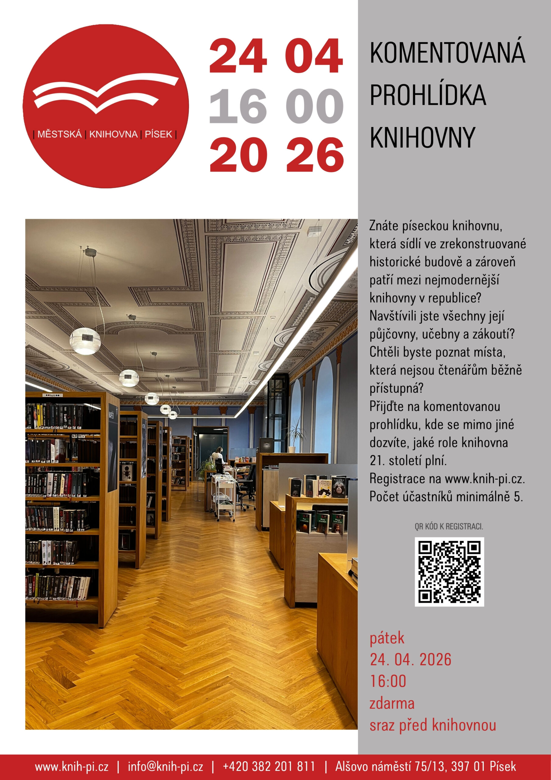 Komentovaná prohlídka knihovny 