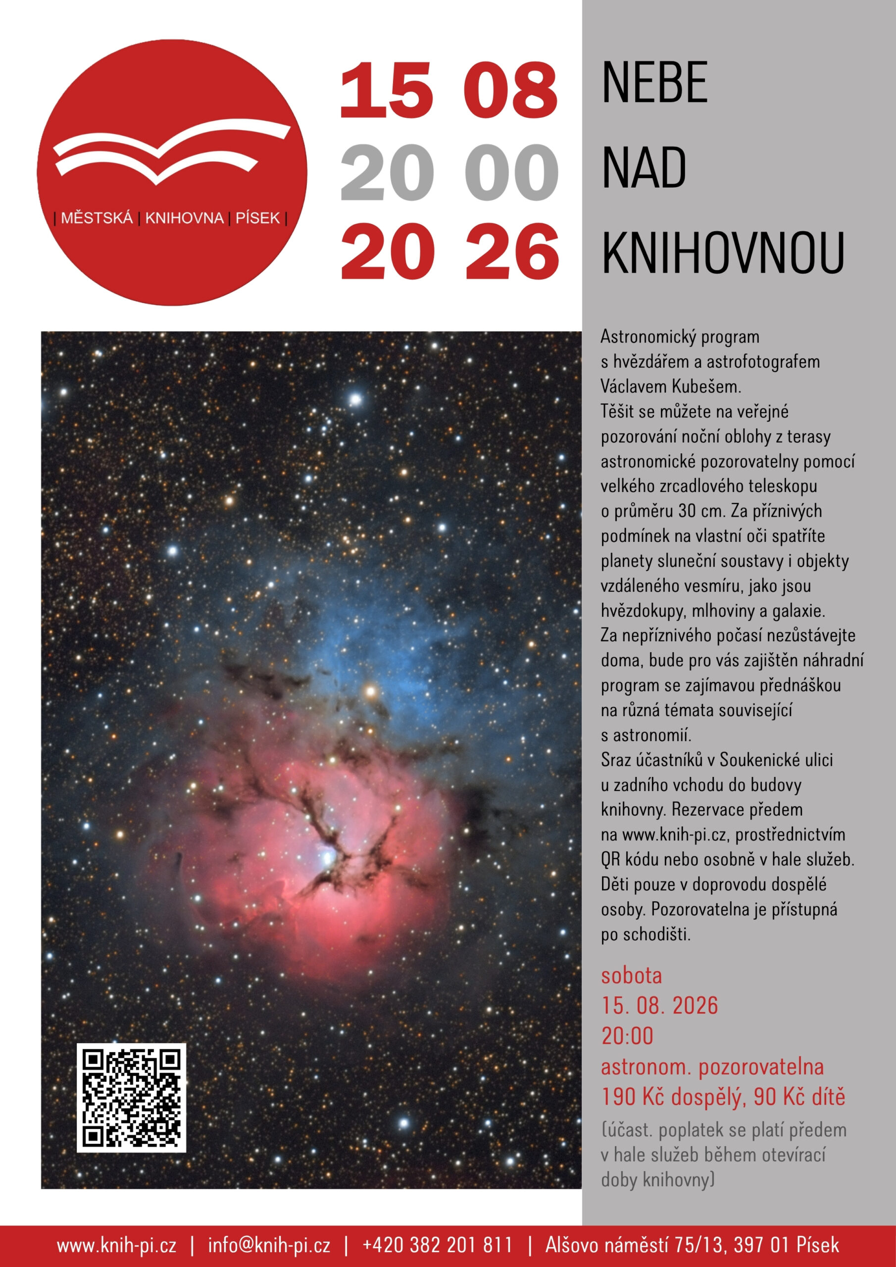 Nebe nad knihovnou