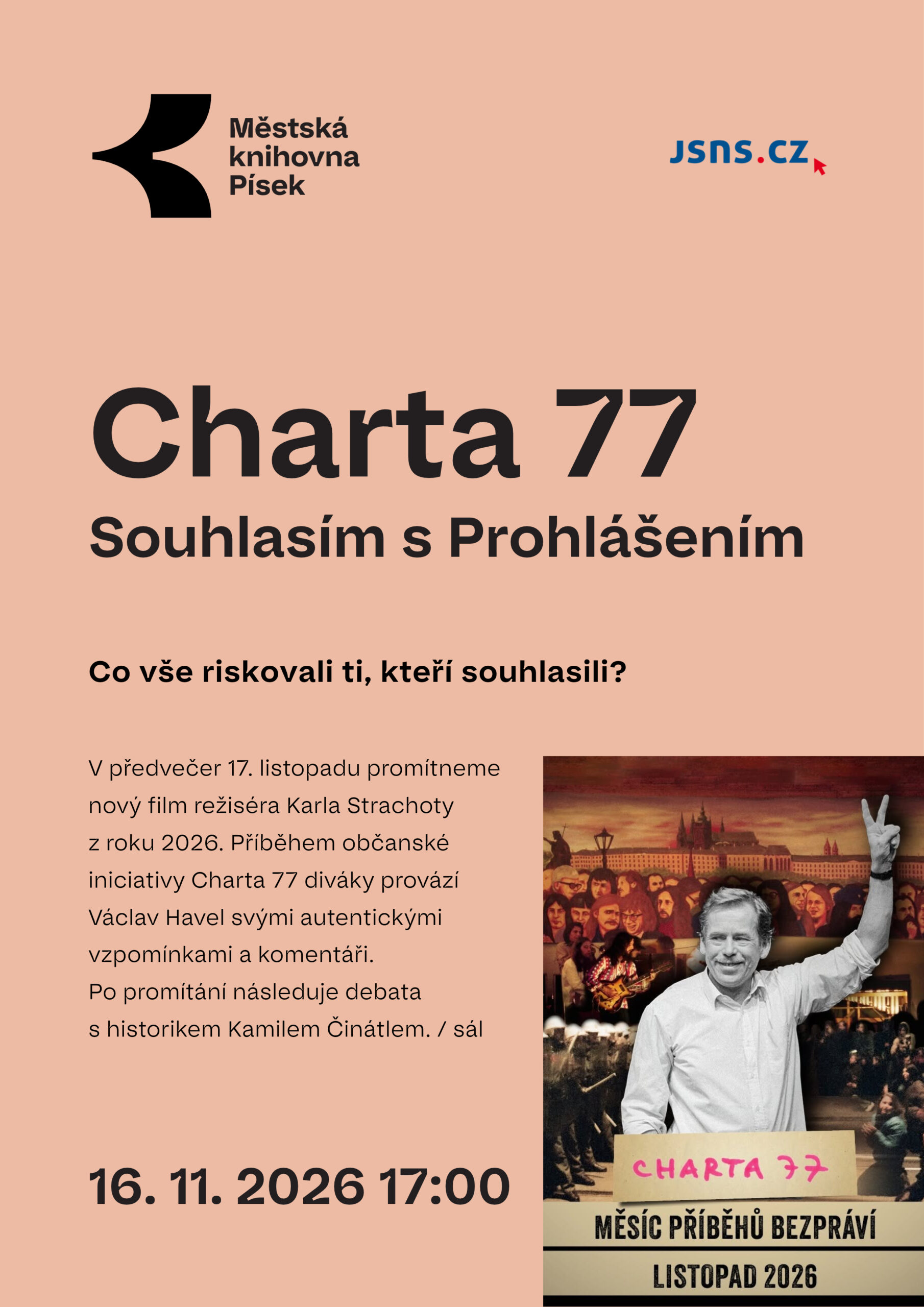 Charta 77: Souhlasím s Prohlášením