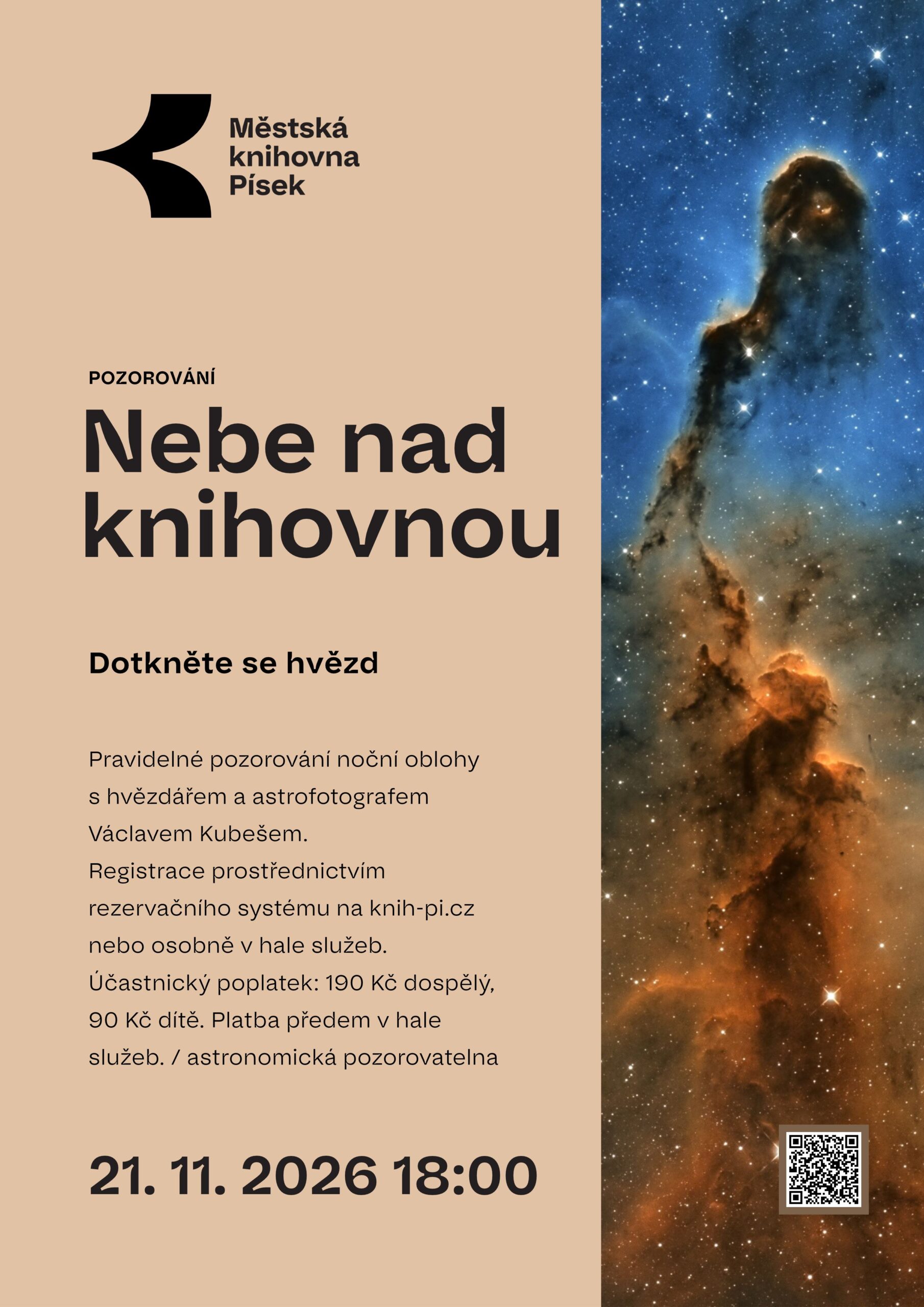 Nebe nad knihovnou